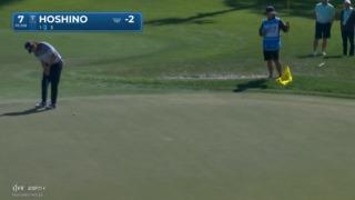 Rikuya Hoshino sinks a 22-foot birdie putt at Cognizant Classic