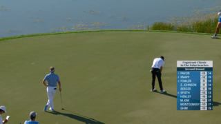 Mark Hubbard sinks a 22-foot birdie putt at Cognizant Classic