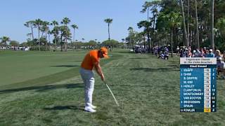Rickie Fowler navigates hole No. 3 for birdie at Cognizant Classic