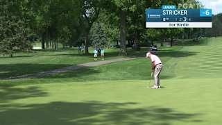Steve Stricker makes a birdie on No. 6 at SENIOR PLAYERS
