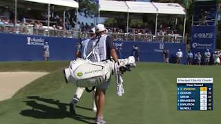 Zach Johnson makes birdie on No. 18 at Principal Charity Classic