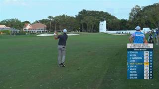 Taylor Montgomery dials in approach to set up birdie at Cognizant Classic