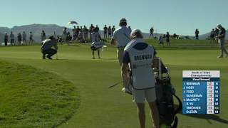 Michael Brennan goes up and down for birdie on No. 12 at Bank of Utah