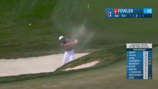 Rickie Fowler's beautiful bunker shot to set up birdie at Cognizant Classic