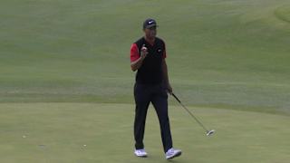 Tiger Woods' smart chip shot sets up birdie at ZOZO 