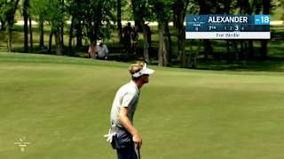 Tyson Alexander drains birdie at Veritex Bank Championship