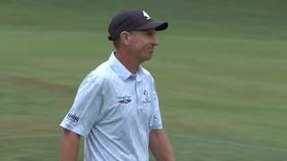 Steven Alker makes par putt on No. 14 at Simmons Bank Championship