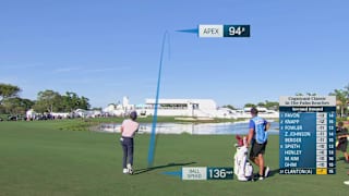 Luke Clanton drains a 36-foot birdie putt at Cognizant Classic