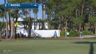 Matthew Riedel gets up-and-down for birdie at Cognizant Classic