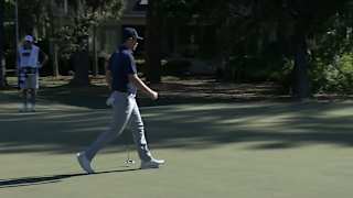 Steven Fisk holes lengthy putt for birdie at Club Car Championship