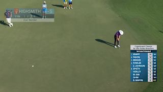 Joe Highsmith sinks a 21-foot birdie putt at Cognizant Classic