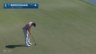 Jacob Bridgeman jars a 21-foot birdie putt at Cognizant Classic