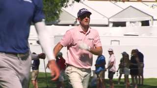 Russell Henley's 153-yard approach sets up birdie on No. 17 at Charles Schwab
