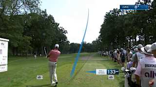 Stewart Cink dials in tee shot, which leads to birdie at Ally Challenge