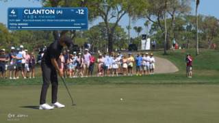 Luke Clanton trickles in 15-foot birdie putt at Cognizant Classic
