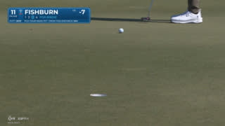 Patrick Fishburn drains a 20-foot birdie putt at Cognizant Classic