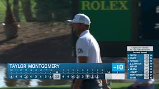 Taylor Montgomery makes a 13-foot birdie putt at Cognizant Classic