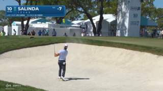 Isaiah Salinda gets up-and-down for birdie at Cognizant Classic