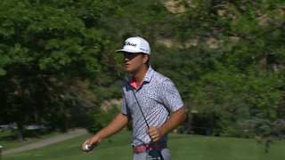 Andrew Kozan's approach leads to birdie at Utah Championship