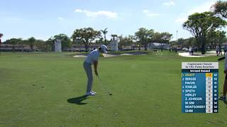 Jake Knapp drains 22-footer to birdie from fringe at Cognizant Classic