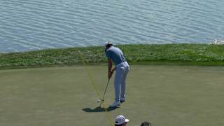 Min Woo Lee makes birdie at Cognizant Classic