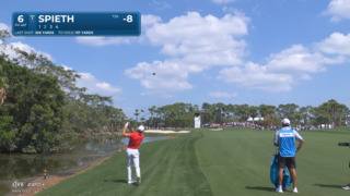 Jordan Spieth sends approach to 10 feet and birdies at Cognizant Classic