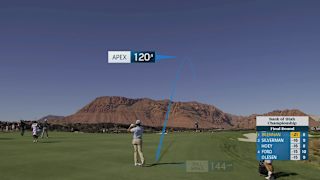 Michael Brennan hits 226-yard approach to 17 feet, sets up birdie on No. 9 at Bank of Utah