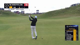 Scottie Scheffler sets up eagle to expand lead at The Open