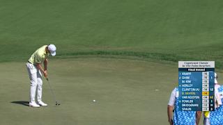 Ben Griffin holes 18-foot breaking birdie putt at Cognizant Classic