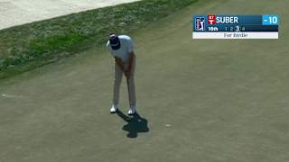 Jackson Suber cleans up for birdie at Cognizant Classic