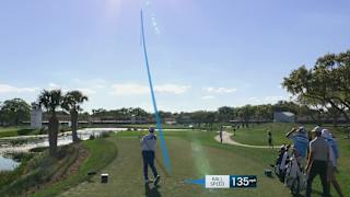 Matthieu Pavon hits tee shot close and birdies at Cognizant Classic