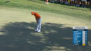 Rickie Fowler drains birdie putt at Cognizant Classic