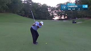 Ángel Cabrera makes birdie on No. 16 at  Regions Tradition