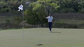 Steven Fisk drains lengthy putt for birdie at Club Car Championship