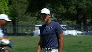 Cameron Champ's birdie putt from the fringe at Utah Championship