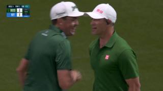 Adam Scott holes eagle chip on No. 4 to win hole at TGL