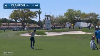 Luke Clanton sticks wedge tight to set up birdie at Cognizant Classic