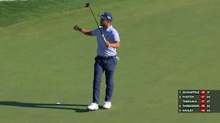Xander Schauffele's brilliant wedge and 72nd hole birdie to win at Travelers