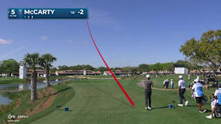 Matt McCarty throws dart from tee to set up tap-in birdie at Cognizant Classic