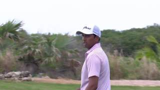 Sudarshan Yellamaraju's up-and-down for birdie at The Bahamas Great Abaco Classic