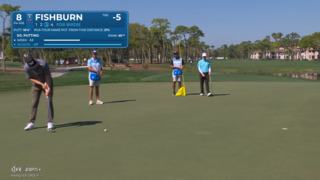 Patrick Fishburn drips in a 16-foot birdie putt at Cognizant Classic