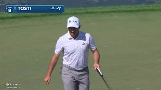 Alejandro Tosti holes 15-foot birdie putt at Cognizant Classic