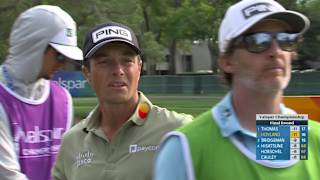 Viktor Hovland makes birdie on No. 17 at Valspar