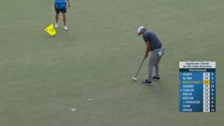 Taylor Montgomery converts birdie putt at Cognizant Classic