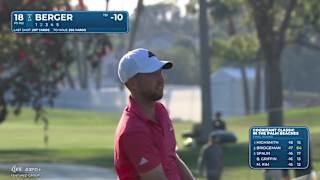Daniel Berger makes birdie on No. 18 at Cognizant Classic