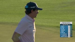 Nico Echavarria makes birdie on No. 18 at Cognizant Classic