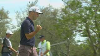 Matt Every drains a 25-foot birdie putt at Arnold Palmer