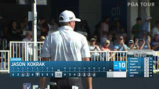 Jason Kokrak's fourth birdie in a row on the back nine at Houston Open