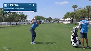 Victor Perez navigates hole No. 10 for birdie at Cognizant Classic