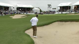Ernie Els' bunker play leads to closing birdie at Hoag Classic